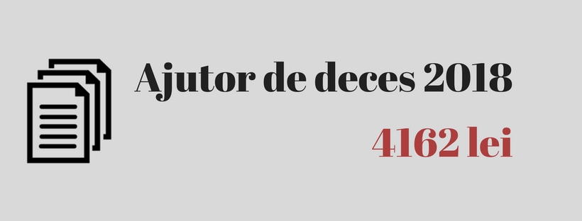 Ajutor de deces 2018